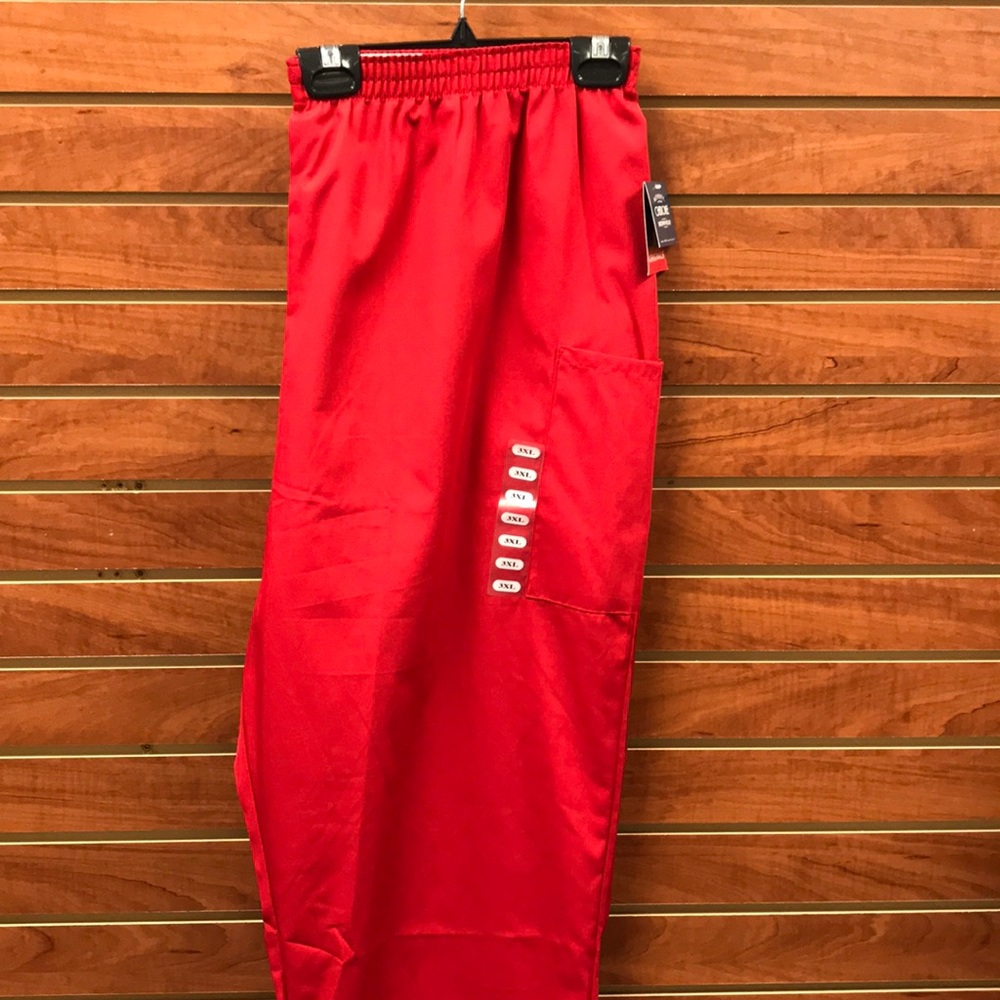 Cherokee Workwear Unisex Scrub Pant, Red, Size 3X
